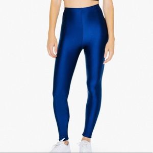 American Apparel Nylon Tricot Leggings Cobalt